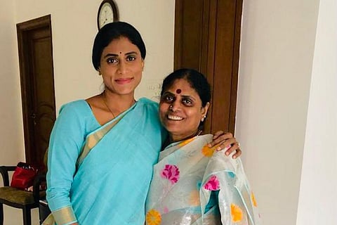 YS Sharmila and YS Vijayamma 