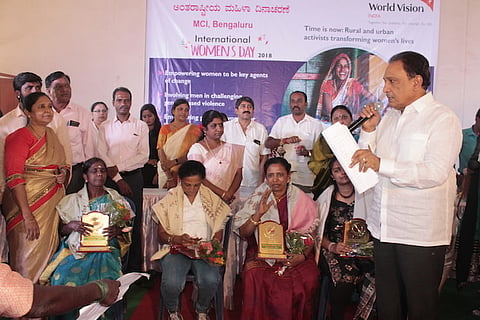 World Vision India awards women achievers from slum communities in Bengaluru