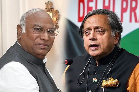Kharge vs Tharoor 