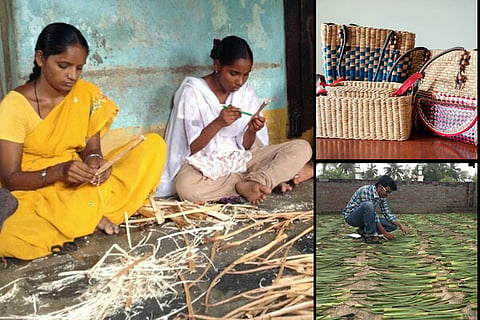 These Andhra women turn weeds into beautiful bags, and you will definitely want to buy one