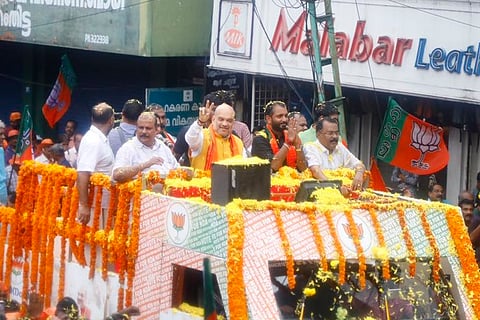 ‘Can't forgive Kerala govt's atrocities’: Amit Shah brings up Sabarimala at roadshow 