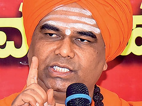 BJP washed away in Yeddiyurappa's tears, says seer Dingaleshwar swami 