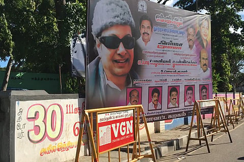 Madras HC orders removal of illegal banners on footpaths after MGR centenary revelry