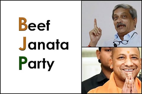 Parrikar wants to import it, Yogi wants to export it: K’taka Cong mocks ‘beef politics’