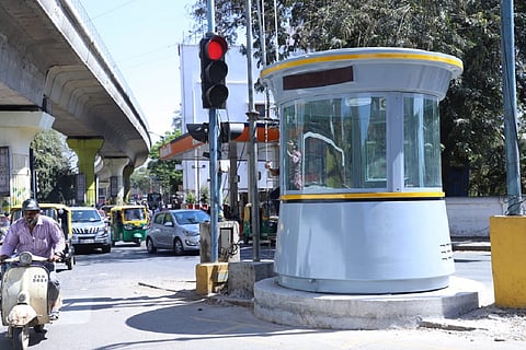 Traffic police kiosk