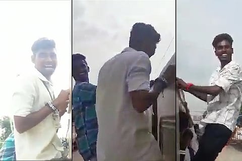 Chennai students seen hanging out of moving train in video, cops launch search
