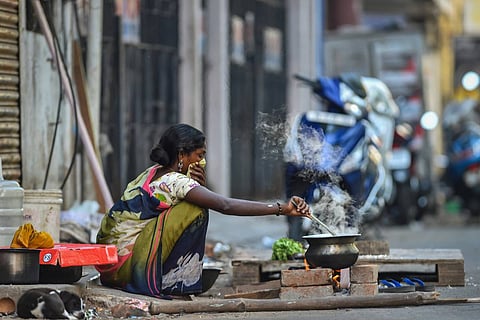 Representative image of a homeless person in Chennai 