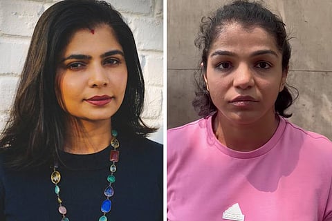 Chinmayi Sripada and Sakshi Malik