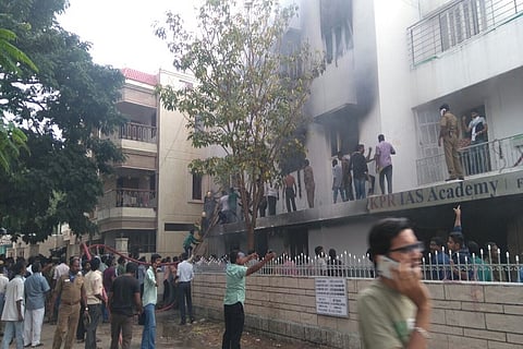 One dead and 5 injured in a fire accident in Coimbatore