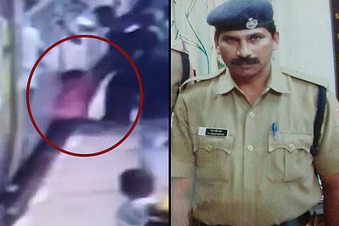  Watch: Quick thinking of railway cop saves man's life at Chennai Central station