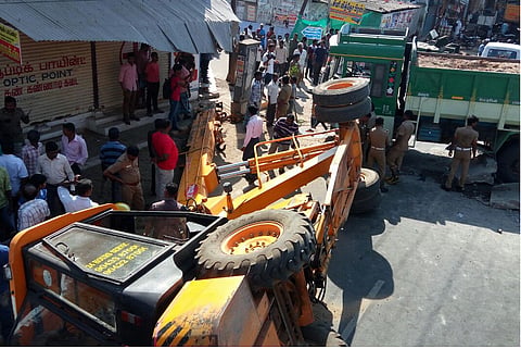 Man crushed to death after crane topples over in Coimbatore