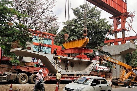 Under construction Ejipura flyover