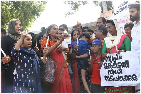 Endosulfan victims protest outside Kerala secretariat, demand govt fulfill promises