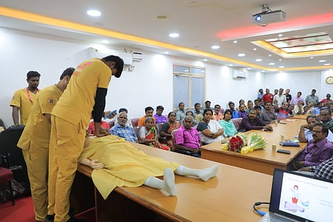 Basic Life Support and First Aid Training programme conducted by Kauvery Hospital 