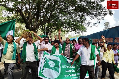 Agitating farmers increase pressure on CM Kumaraswamy after protests in Bengaluru