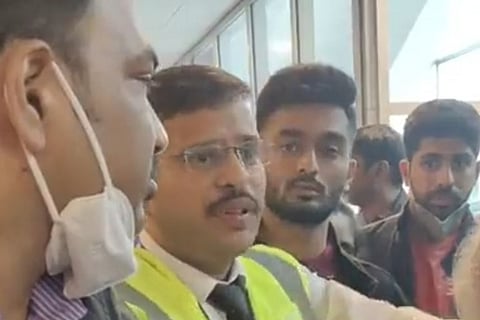 Stranded passenger at Bengaluru airport