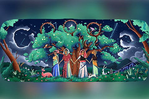 Google Doodle salutes 45th anniversary of 'Chipko Movement'
