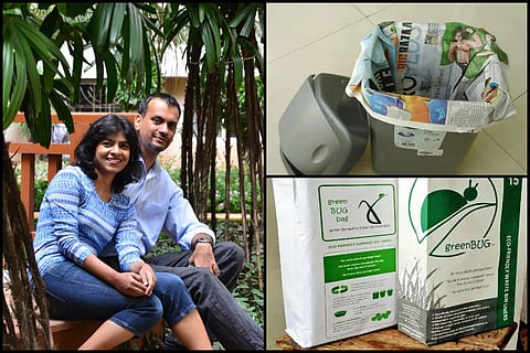 Bengaluru couple provides eco-friendly alternative to plastic garbage bags