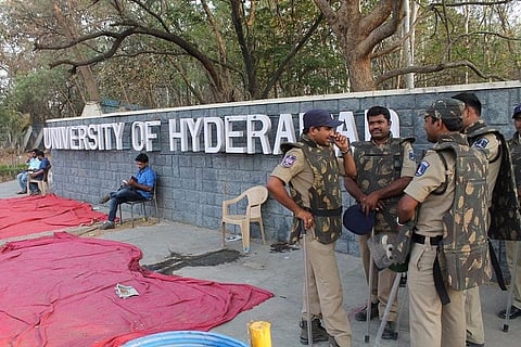 Suspend "anti-national" faculty members and students of UoH, VHP demands