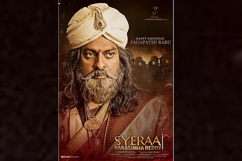 Jagapathi Babu’s look in 'Sye Raa' revealed
