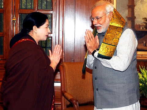 Jayalalithaa concerned over tax-breaks to AP, Telangana; writes to PM