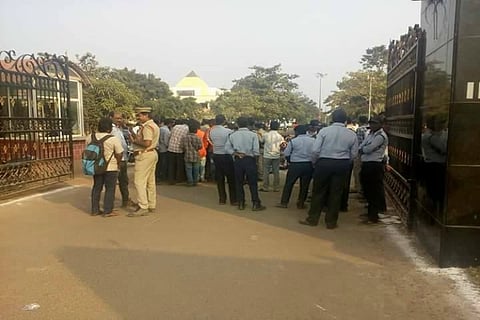 JNTU Kakinada students demand removal of professor accused of sexual harassment 