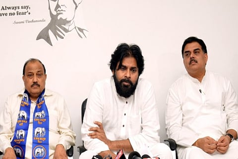 Jana Sena Party chief Pawan Kalyan gives 21 Assembly and 3 Lok Sabha seats to BSP 