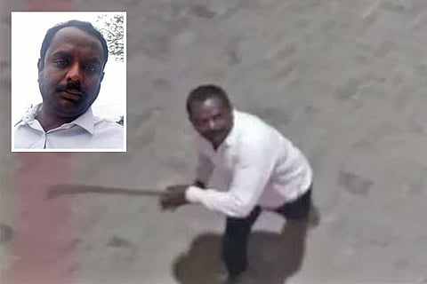 Watch: Madikeri Cong man brandishes sickle, threatens to hack people at petrol pump
