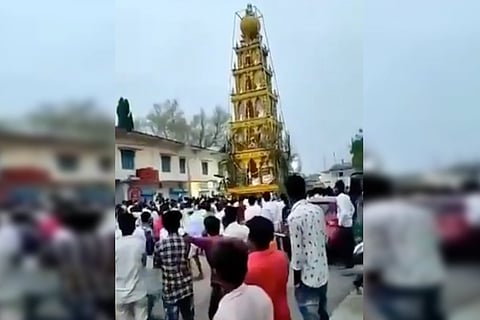 Video: Scores take part in chariot procession in Kalaburagi, a coronavirus hotspot