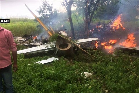 IAF aircraft crashes on the outskirts of Hyderabad, no casualties reported