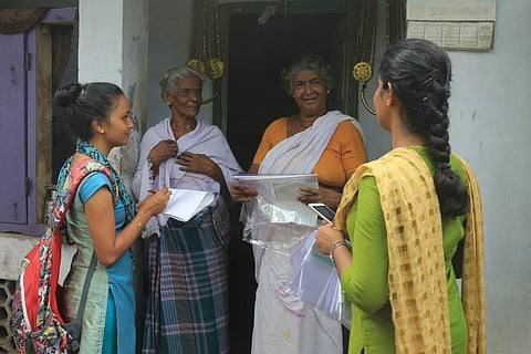 Data collection in Alappuzha for analysis of septic tanks. Photo credit: Canalpy