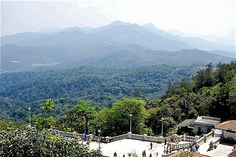 Hill where Talacauvery temple is located in Kodagu