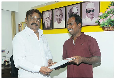 Kovan meets DMDK leader Vijayakanth, asks him to join anti-liquor campaign