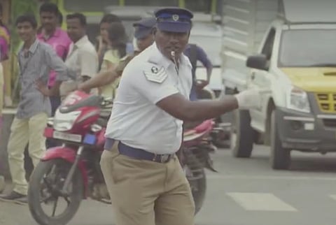 Watch:  This Chennai cop has a perfect record and better moves than Prabhu Deva