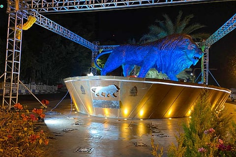Make in India lion statue