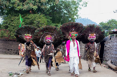 When newly-wed women meet snake god: Telangana tribal man captures Nagoba Jatara fest
