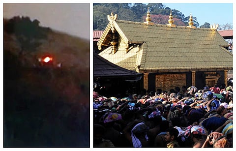 Thousands witness Makarajyothi at Sabarimala