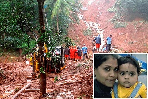 Bodies of mother and child recovered in Kerala, her protective hand still holding him