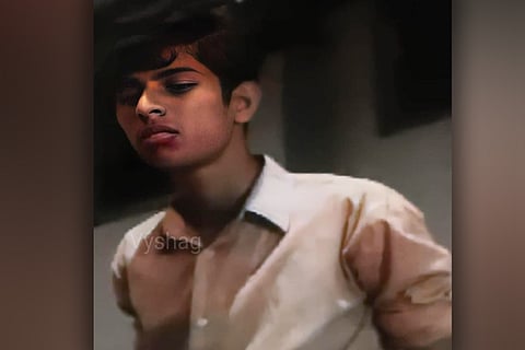 Mammootty young photo screengrab from Anubhavangal Paalichakal