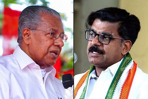 Pinarayi Vijayan and Mathew Kuzhalnadan