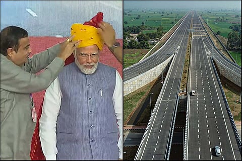PM Modi inaugurates first phase of Delhi-Mumbai expressway in Rajasthan 