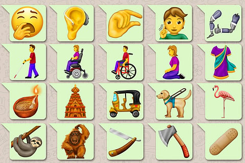 A period emoji and a (non) sari: 203 new emojis to hit phone screens this year