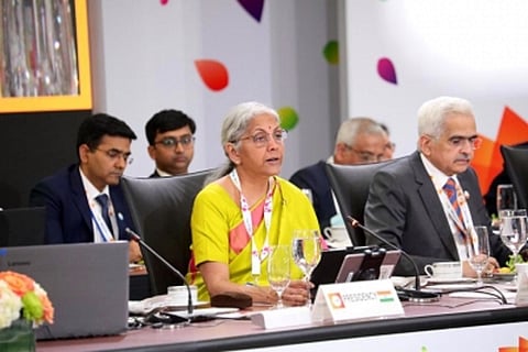 Nirmala Sitharaman at G20 meet in Washington