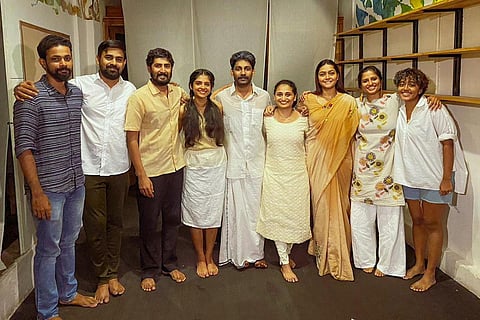 The cast and crew of Niyamavarthanam