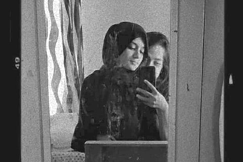 A selfie of Noora and Adila. 