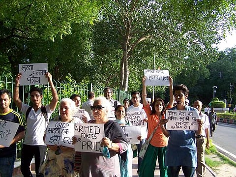 OROP: Split in veterans group, key member walks out