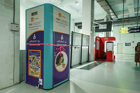 Breastfeeding pod installed at Aluva metro station in Kochi