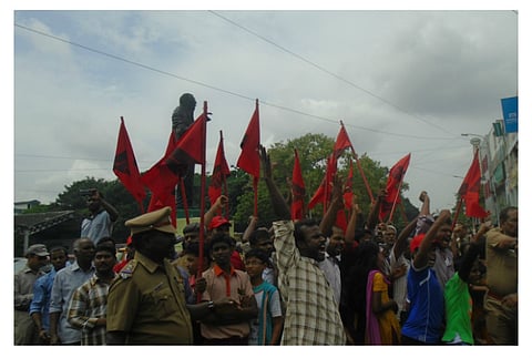 In pictures: Protest in Chennai over artist's arrest on sedition charges