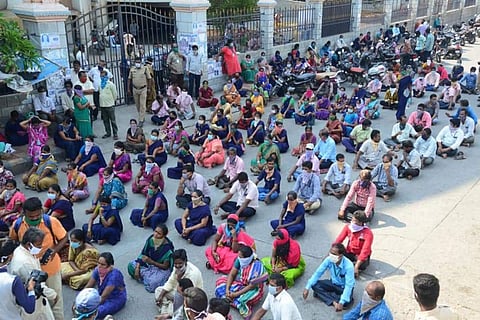 Outsourced TTD employees protest after being fired 
