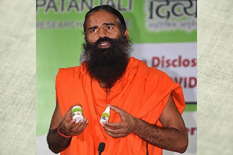 Yoga teacher Baba Ramdev